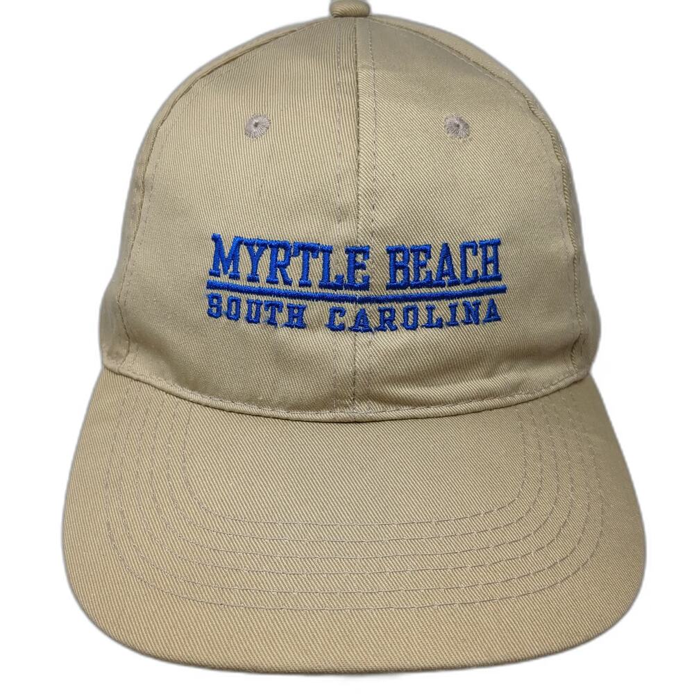 OTTO Baseball Cap Beige One Size Myrtle Beach South Carolina Strapback Hat